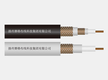 Physical foamed polyethylene insulated coaxial cable for SYWV cable distribution system (cable TV system)